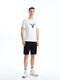 Crew Neck Short Sleeve Men's Sports T-Shirt